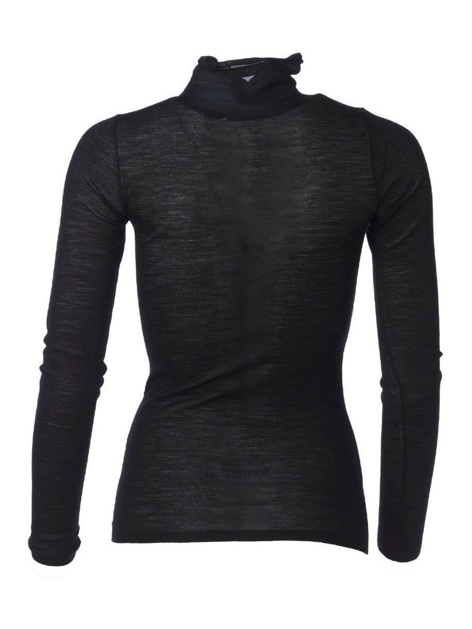 Maggie turtleneck merino genser - black Helene Studios