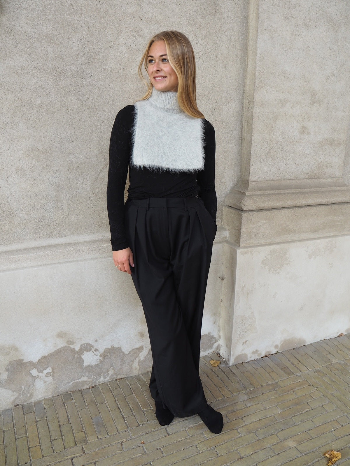 Rita Collar - Light Grey Melange Helene Studios