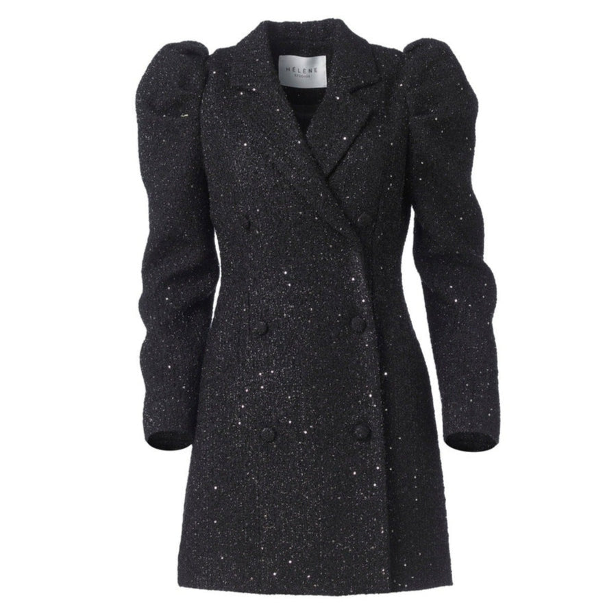 Rachel Tweed Dress - Black