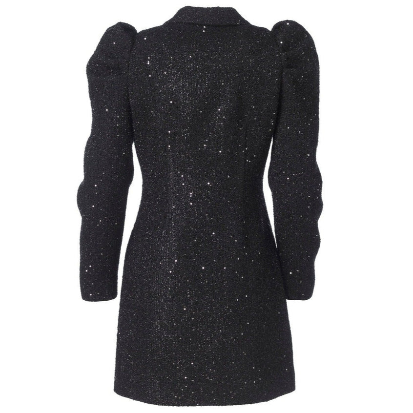 Rachel Tweed Dress - Black