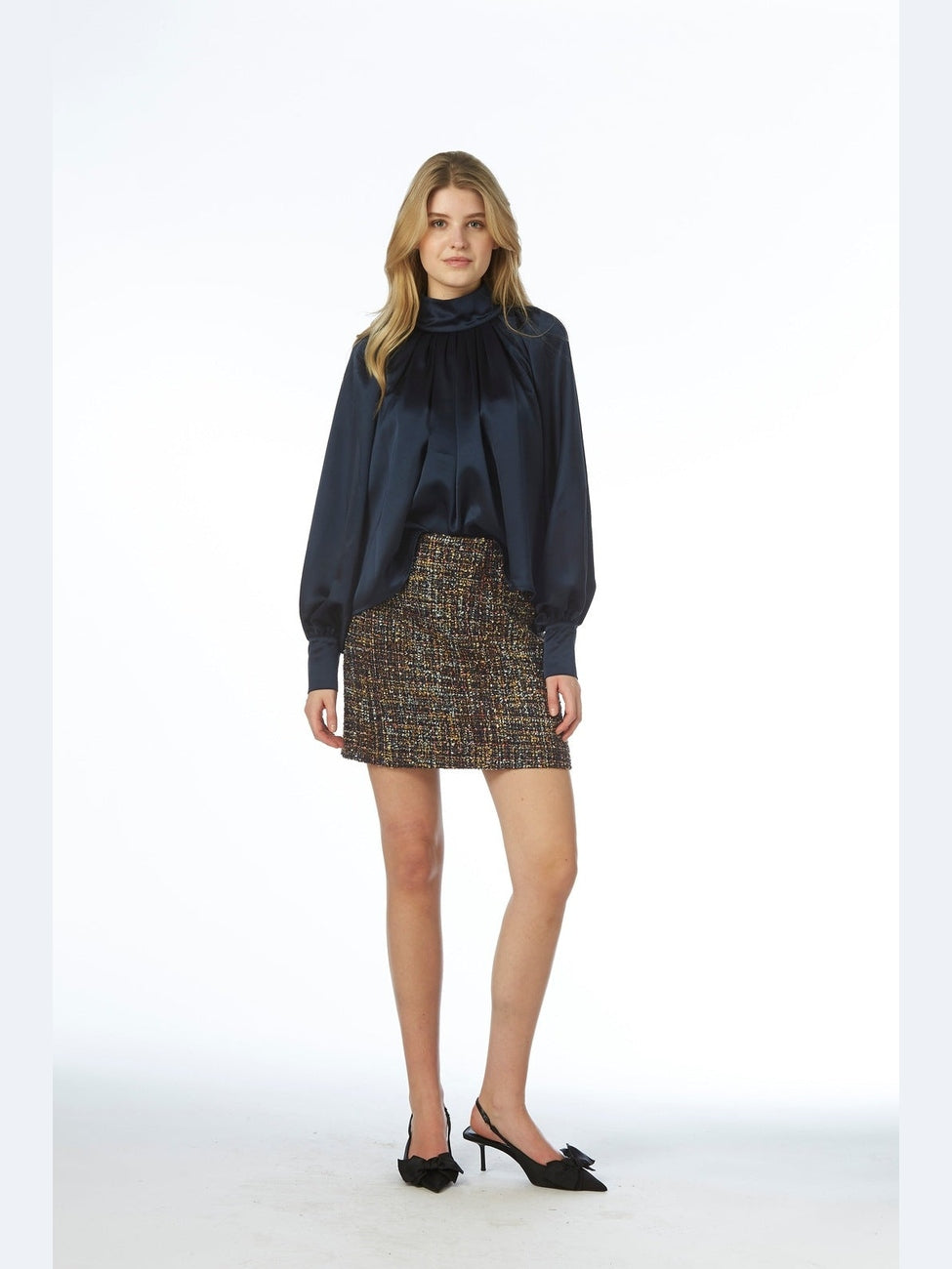 Lina Blouse - Navy
