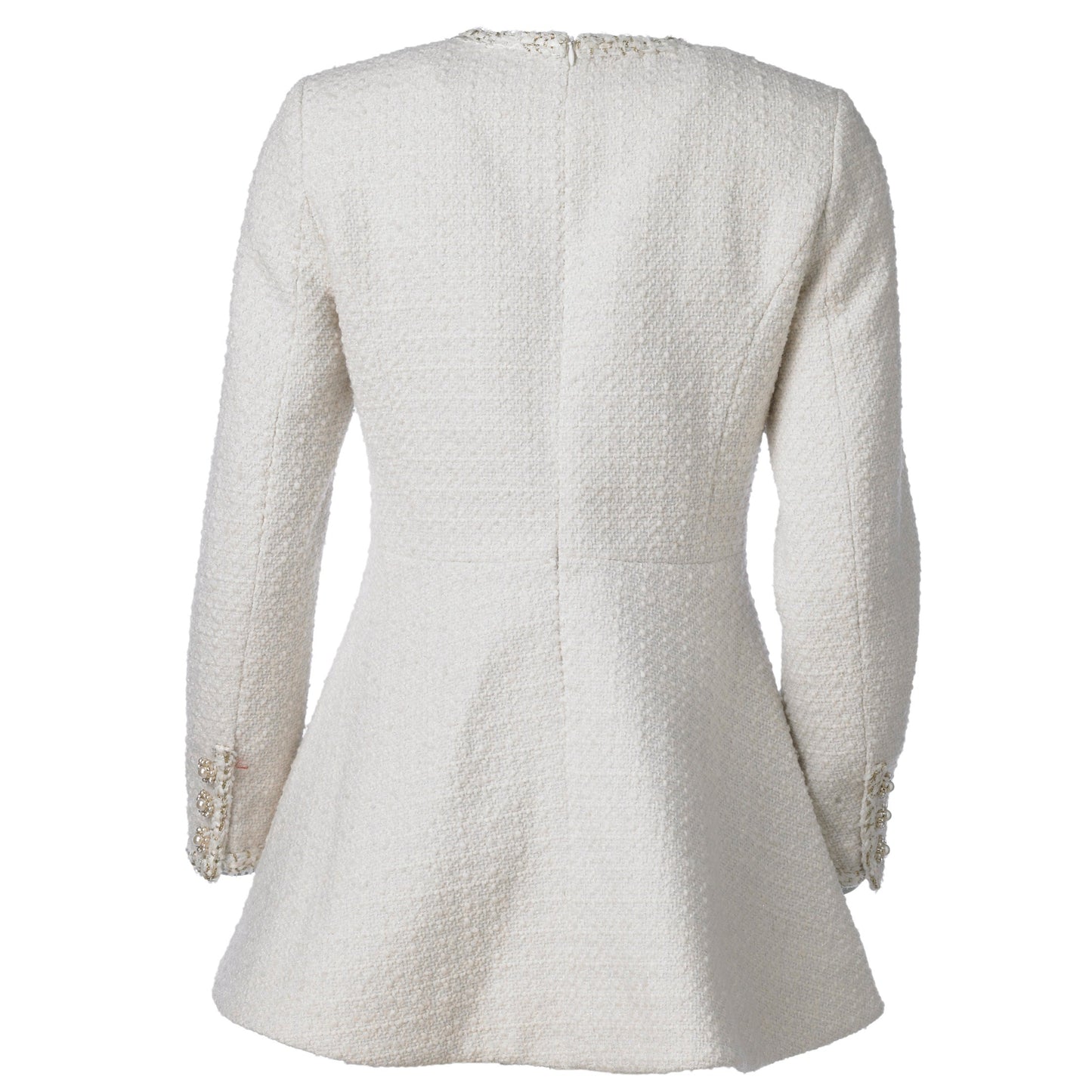 Solange Tweed Dress - White