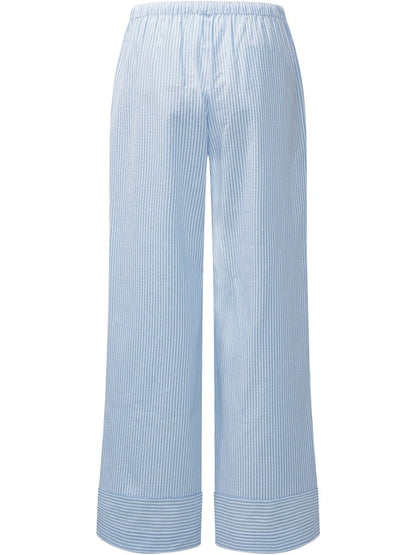 Mya bukse - white with blue stripes Helene Studios
