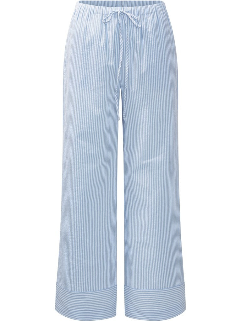 Mya bukse - white with blue stripes Helene Studios