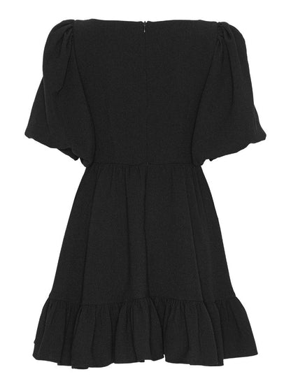 Alba Bow Dress - Black