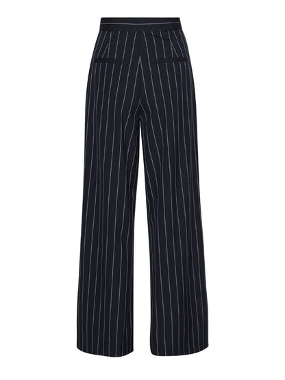 Alma pants - navy pin stripe Helene Studios