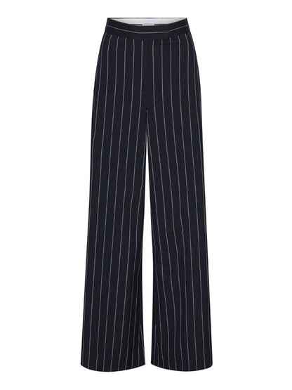 Alma pants - navy pin stripe Helene Studios
