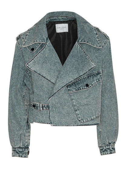 Aurora jeans jakke - blue Helene Studios