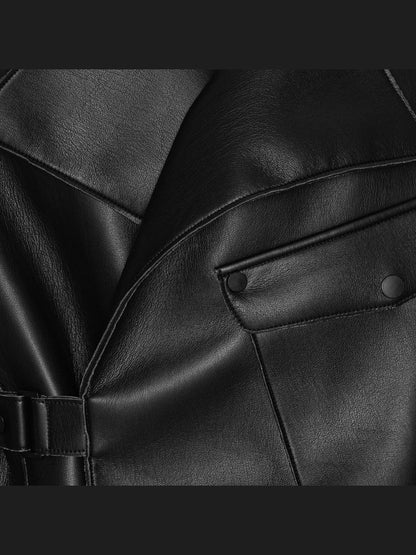 Aurora pu jacket - black Helene Studios
