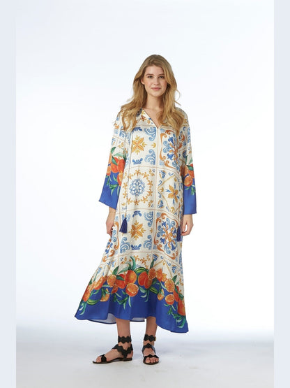 Inaya Dress - Majolica Print