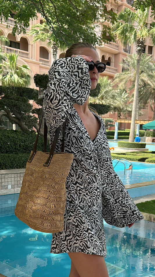Ida Dress - Zebra Print
