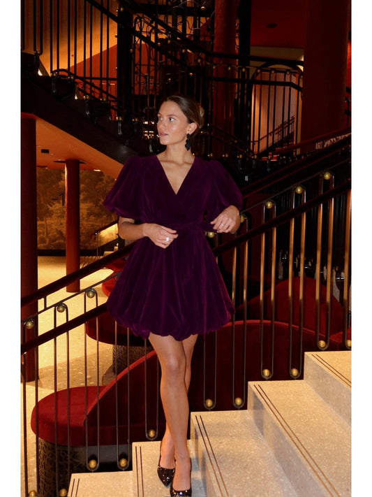 Juliette dress - purple Helene Studios