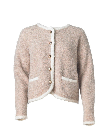 Teddy Cardigan - Beige Helene Studios