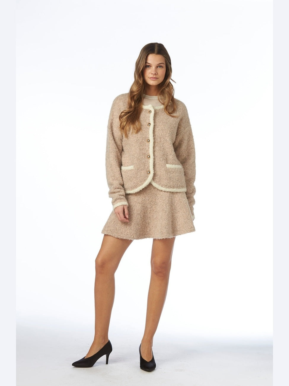 Teddy Cardigan - Beige Helene Studios