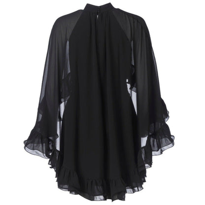 Helena Short Cape Dress - Black