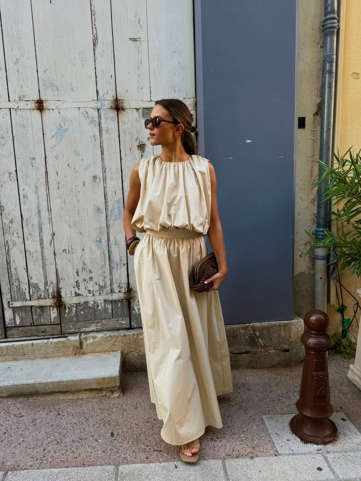 Nanna topp - sand Helene Studios