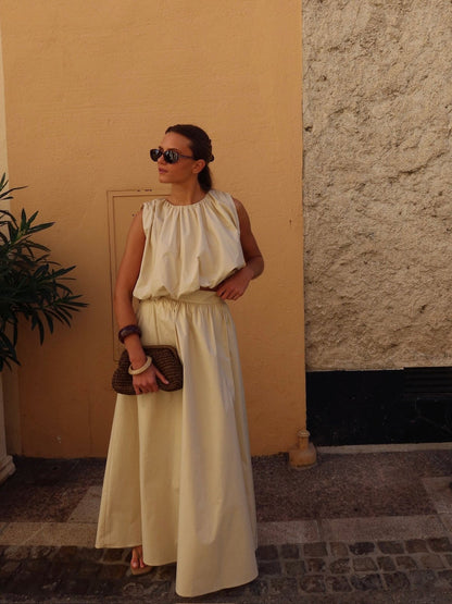Nanna topp - sand Helene Studios