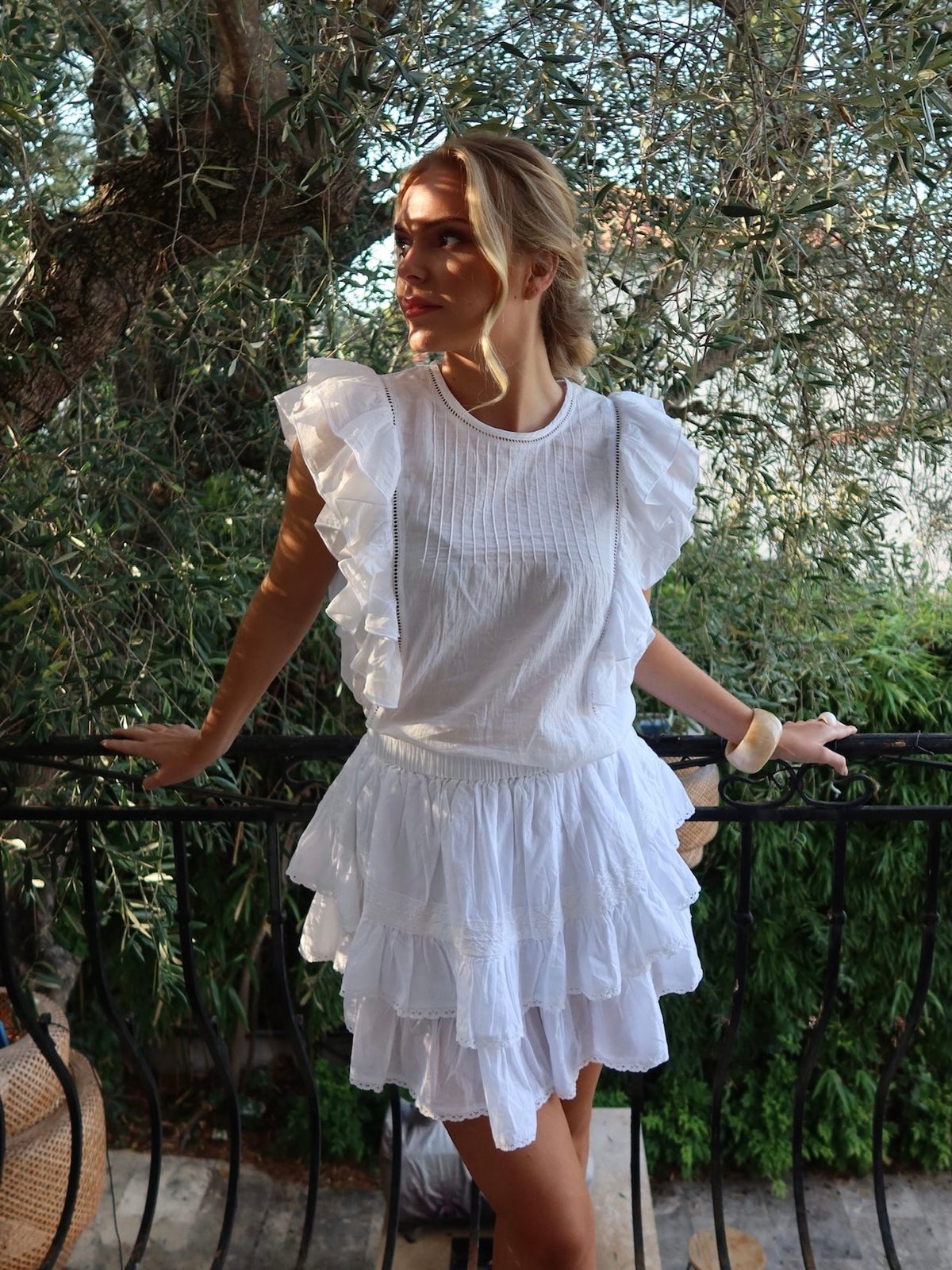 Miri topp - white Helene Studios