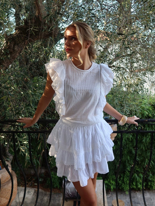 Miri topp - white Helene Studios