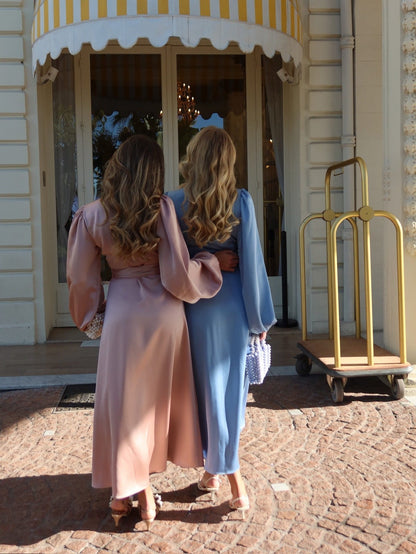 Locki satin maxi kjole - old rose by Helene Studios - Kjoler. 2026, 2602, Brando, brando-no, Dame, Dresses, Kun i butikk, SHLP
