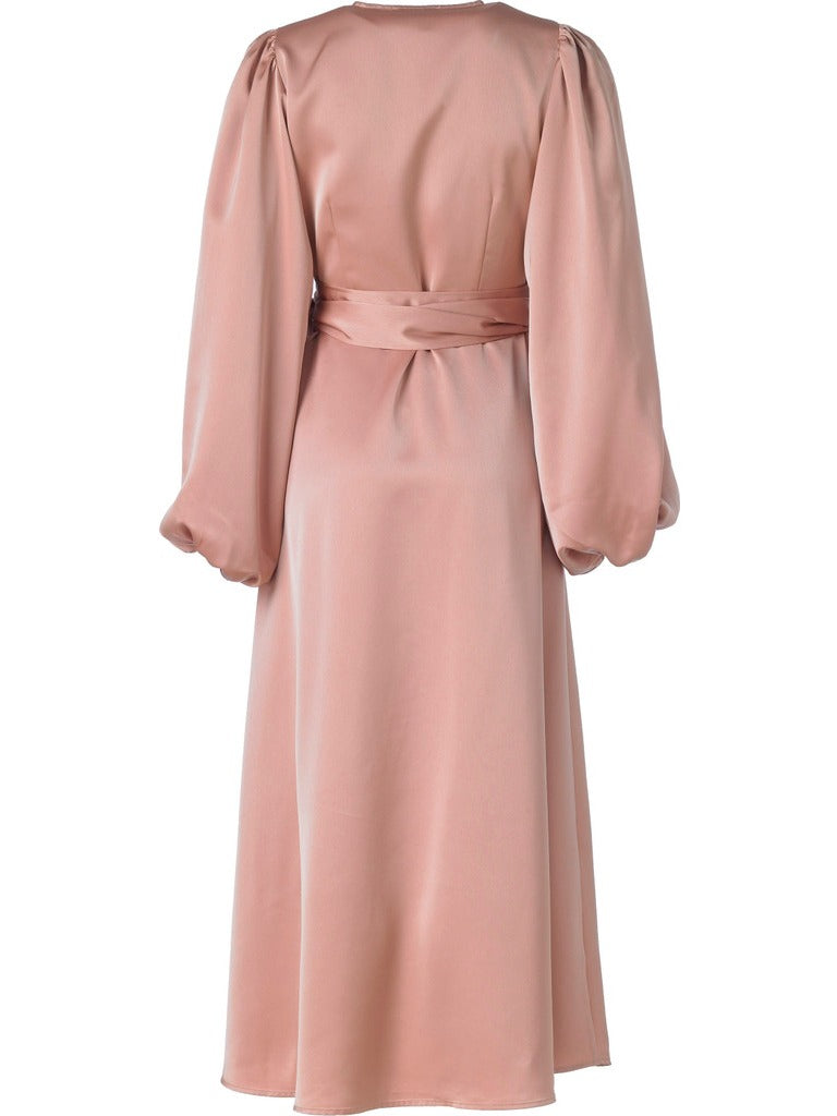Locki satin maxi kjole - old rose by Helene Studios - Kjoler. 2026, 2602, Brando, brando-no, Dame, Dresses, Kun i butikk, SHLP