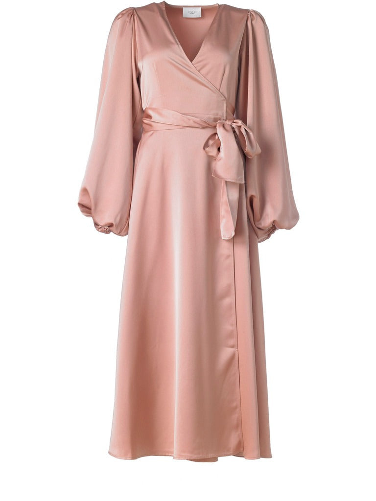 Locki satin maxi kjole - old rose by Helene Studios - Kjoler. 2026, 2602, Brando, brando-no, Dame, Dresses, Kun i butikk, SHLP