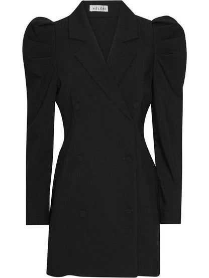 Rachel blazer kjole - black Helene Studios