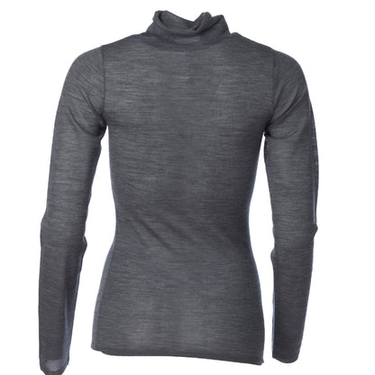 Maggie turtleneck merino genser - grey