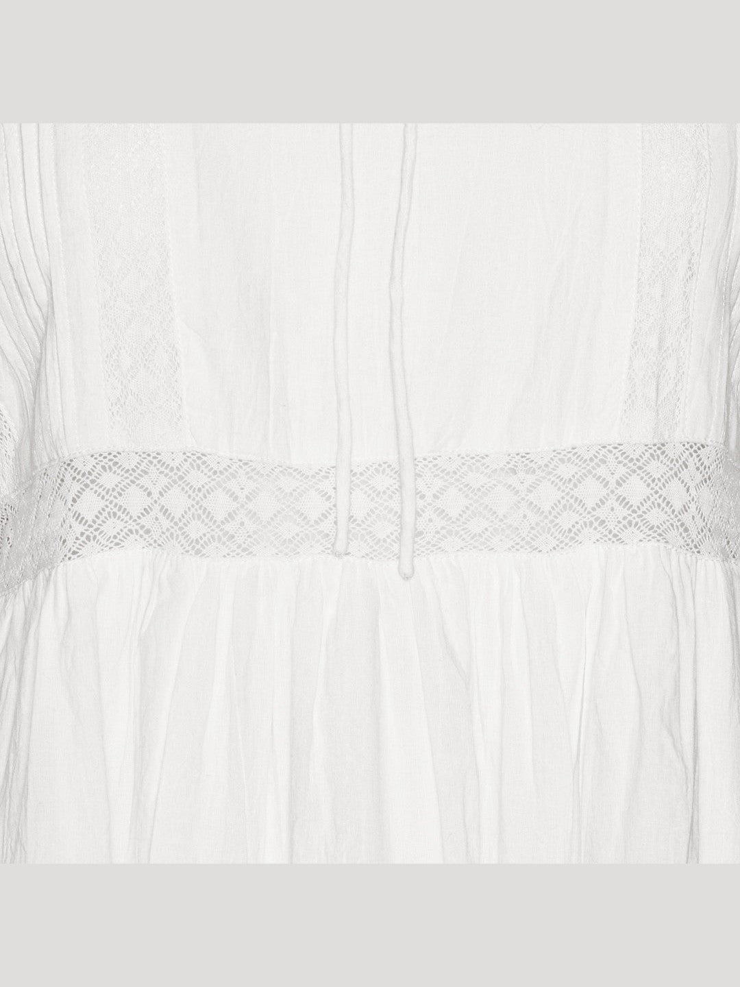 Miri lang kjole - white Helene Studios