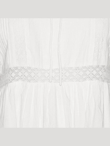 Miri lang kjole - white Helene Studios