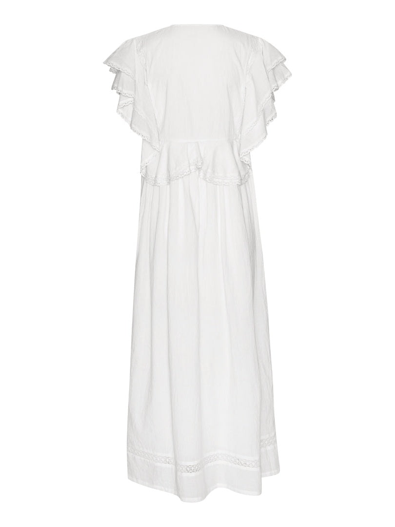Miri lang kjole - white Helene Studios