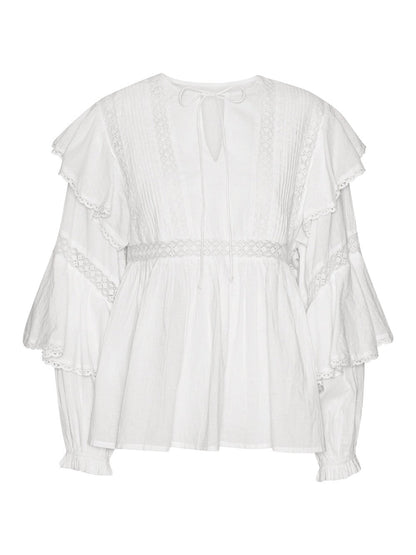 Miri bluse - white Helene Studios