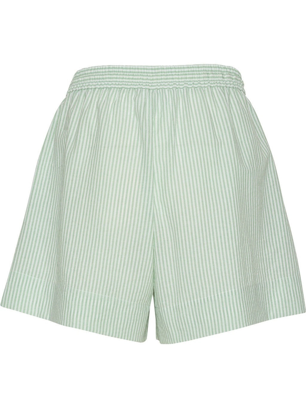 Mya shorts - white with green stripes Helene Studios