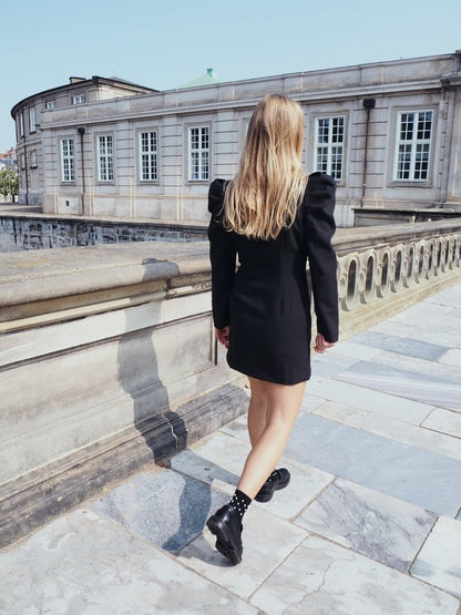 Rachel blazer kjole - black Helene Studios
