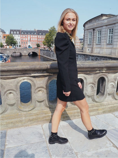 Rachel blazer kjole - black Helene Studios