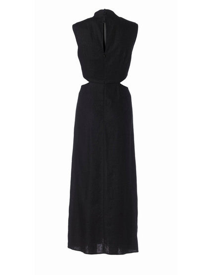 Sienna cut out kjole - black Helene Studios