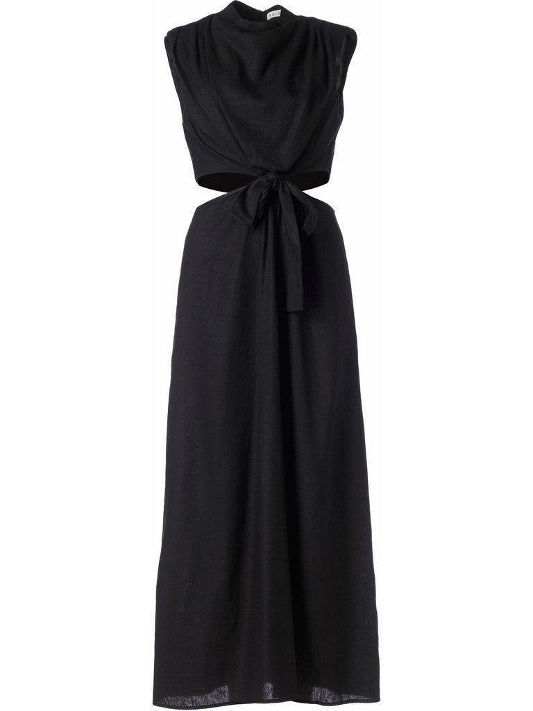 Sienna cut out kjole - black Helene Studios