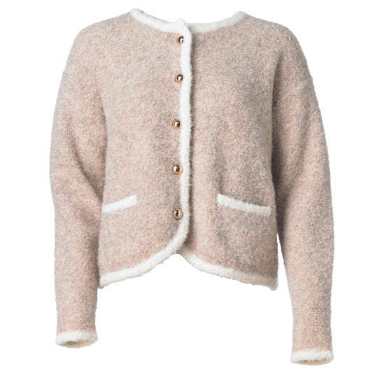Teddy Cardigan - Beige
