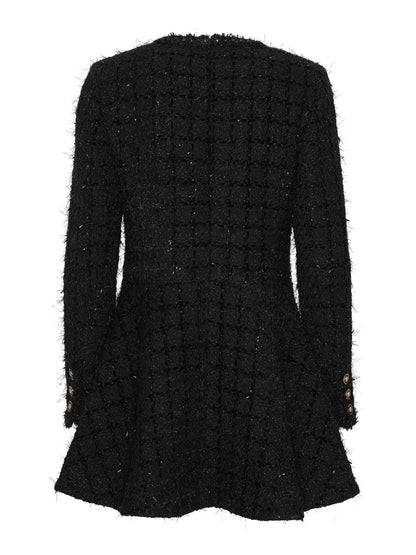 Solange Tweed Dress - Black