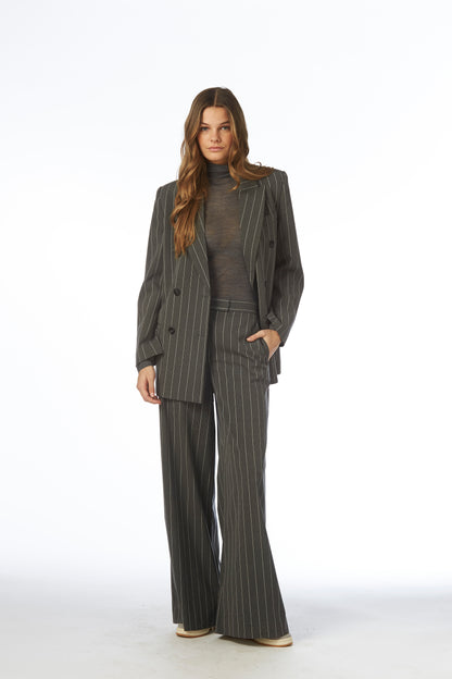 Alma bukse - grey pinstripe