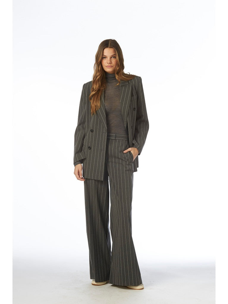 Alma blazer - grey pinstripe Helene Studios
