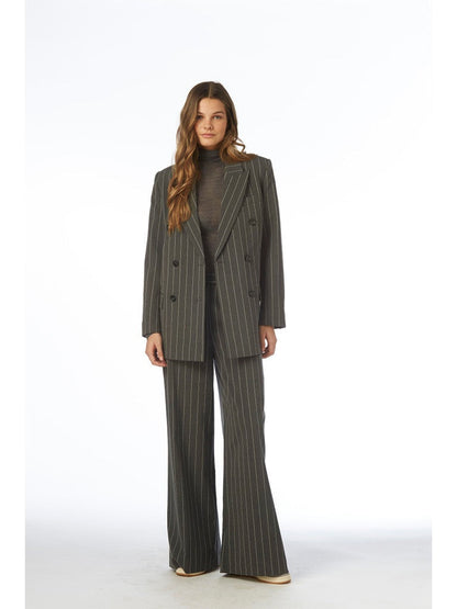 Alma blazer - grey pinstripe Helene Studios
