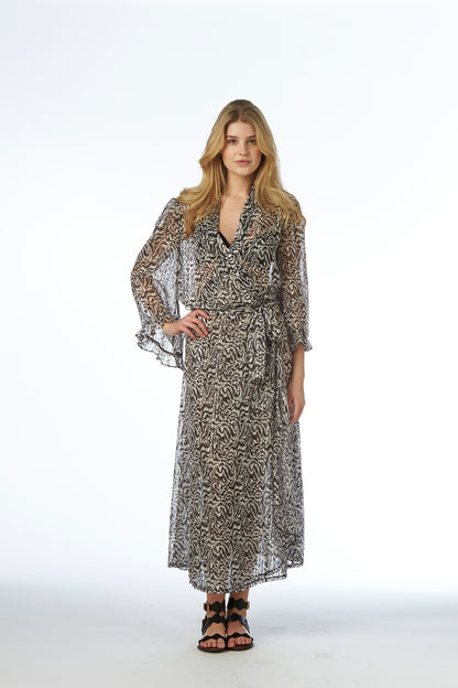 Hannah Dress - Zebra Print