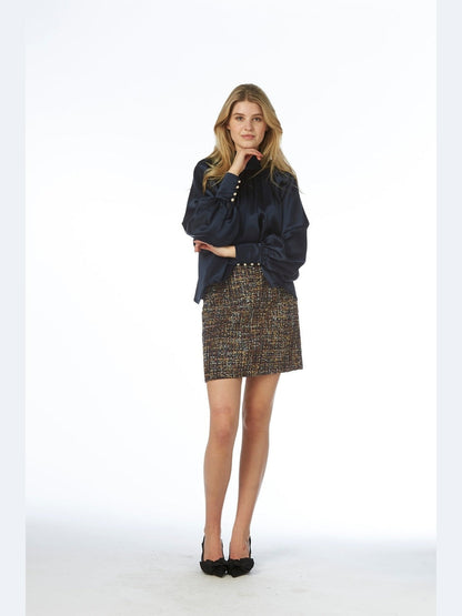 Lina Blouse - Navy