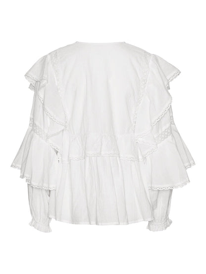 Miri bluse - white Helene Studios