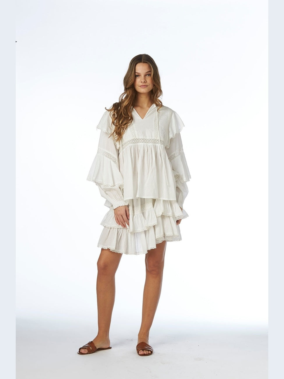 Miri bluse - white Helene Studios