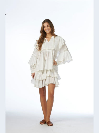 Miri bluse - white Helene Studios