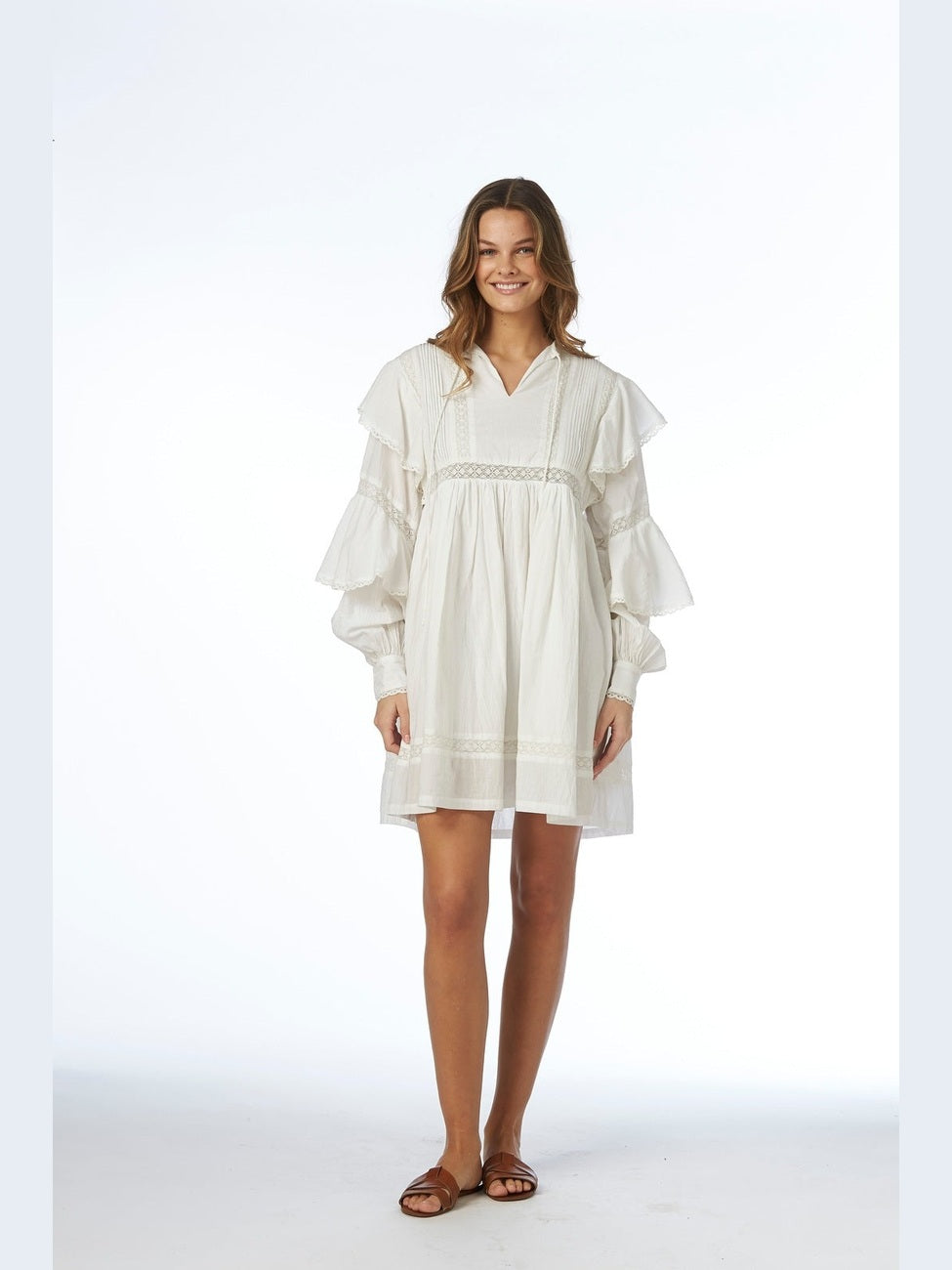 Miri kjole - white Helene Studios
