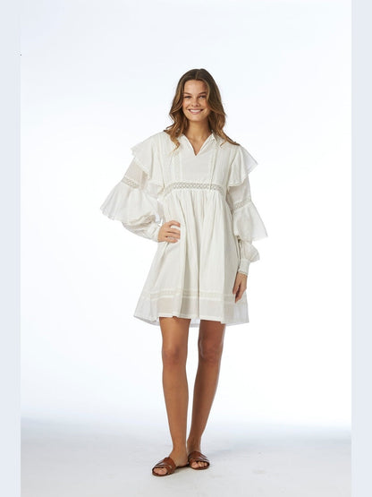 Miri kjole - white Helene Studios